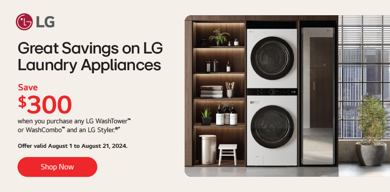 LG LAUNDRY BUNDLE WASHTOWER PROMOTION