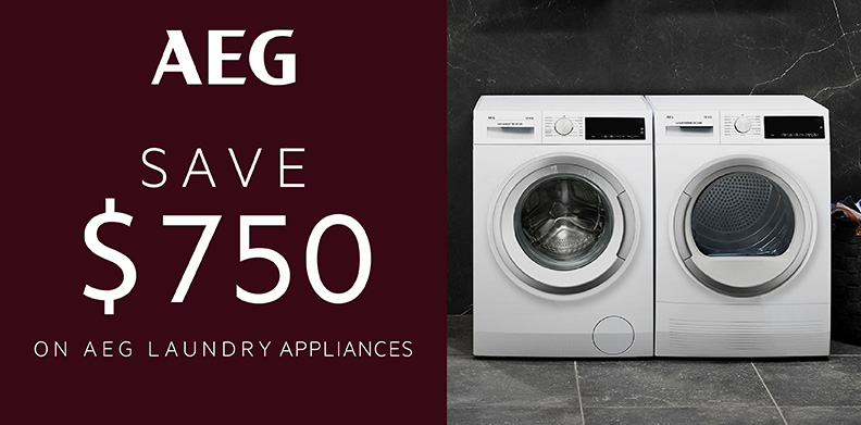 SAVE $750 ON AEG LAUNDRY